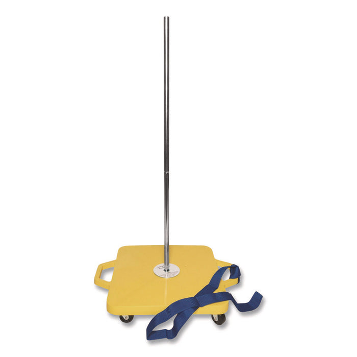 Scooter Stacker, Plastic, 176 lb Capacity, 21 x 16 x 39, Silver/Yellow