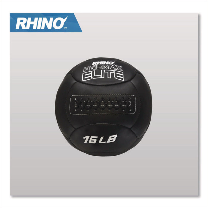 Rhino Promax Elite Medicine Ball, 16 lb, Black