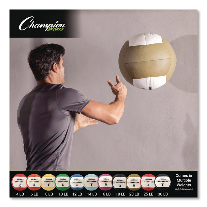 Rhino Promax Medicine Ball, 18 lb, Black