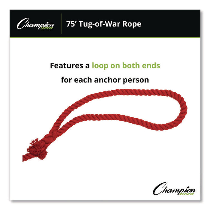 4-Way Tug of War Rope, 75 ft, 1" dia