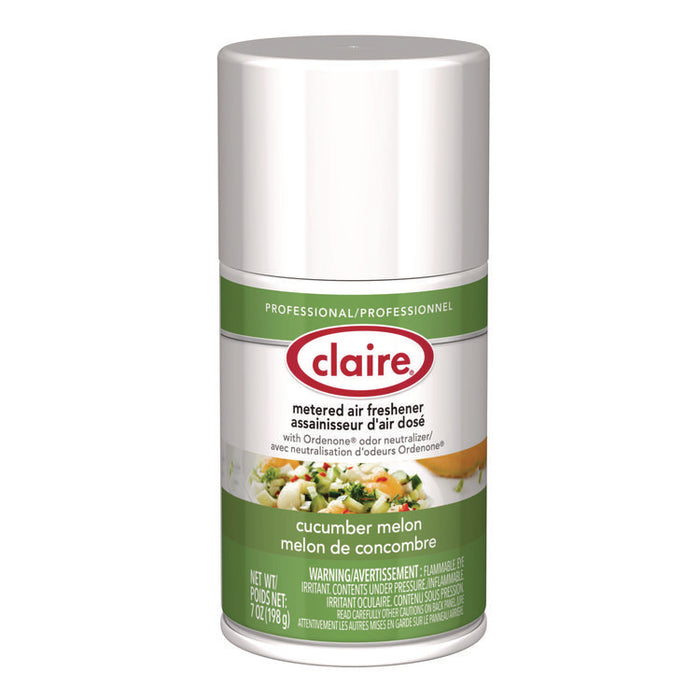 Metered Air Freshener, Cucumber Melon, 7 oz Aerosol Spray, 12/Carton