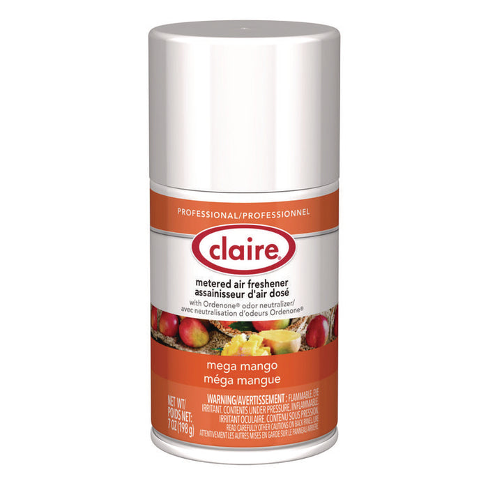 Metered Air Freshener, Mango, 7 oz Aerosol Spray, 12/Carton