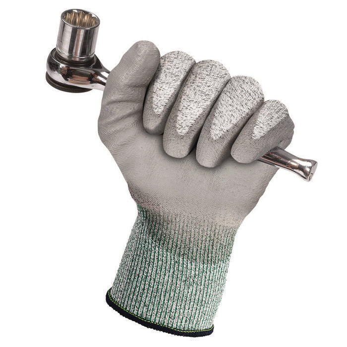 G60 Level 3 Economy Cut Resistant Gloves, EN388: 4X42B, 9" Long, X-Large (Size 10), Gray/Marled Gray, 12 Pairs/Carton