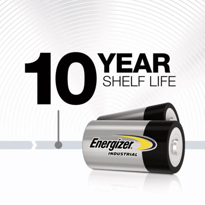 Industrial Alkaline D Batteries, 1.5 V, 12/Box