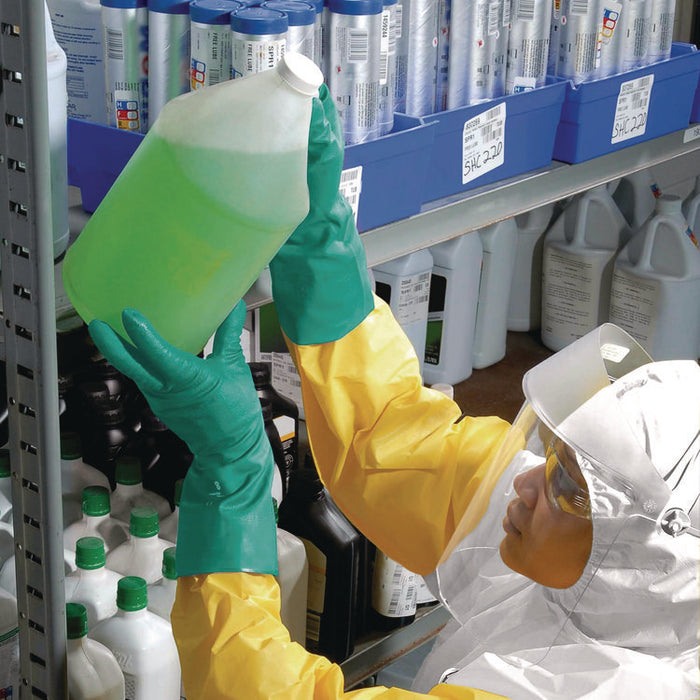A70 Chemical Spray Protection Aprons, Polyethylene-Coated Fabric, One Size Fits Most, Yellow, 100/Carton