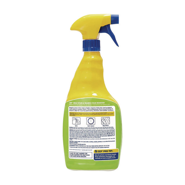 Mold Stain and Mildew Stain Remover, 32 oz Spray Bottle