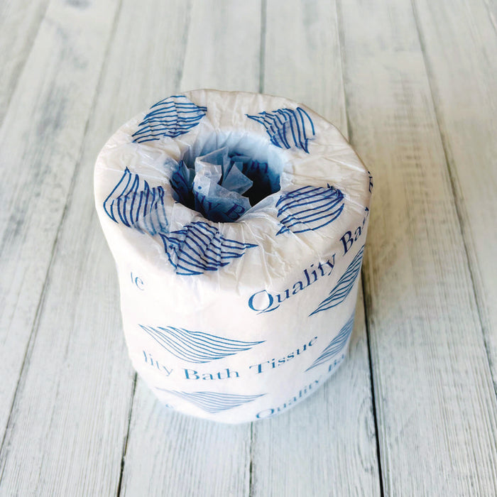 Standard Bath Tissue, Wrapped, Septic Safe, 2-Ply, White, 300 Sheets/Roll, 96 Rolls/Carton