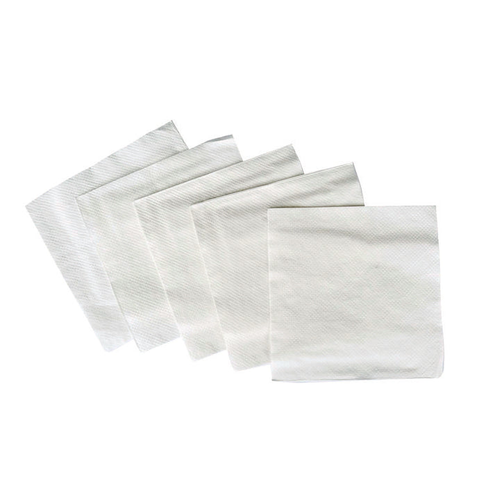 Cocktail Napkins, 1-Ply, 9 x 9, White, 500/Pack, 8 Packs/Carton