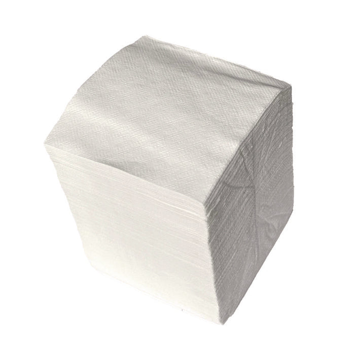Cocktail Napkins, 1-Ply, 9 x 9, White, 500/Pack, 8 Packs/Carton
