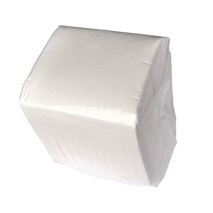 Cocktail Napkins, 1-Ply, 9 x 9, White, 500/Pack, 8 Packs/Carton