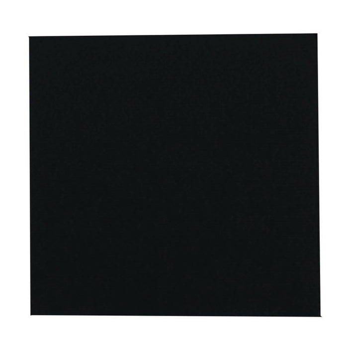 Beverage Napkins, 1-Ply, 9 x 9, Black, 4,000/Carton