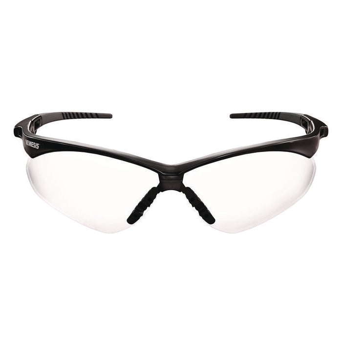 V30 Nemesis VL Safety Glasses, Black Half Frame, Clear Dual Lens, 12/Carton