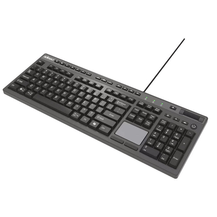 CyberTouch Desktop Keyboard with Touchpad, Black