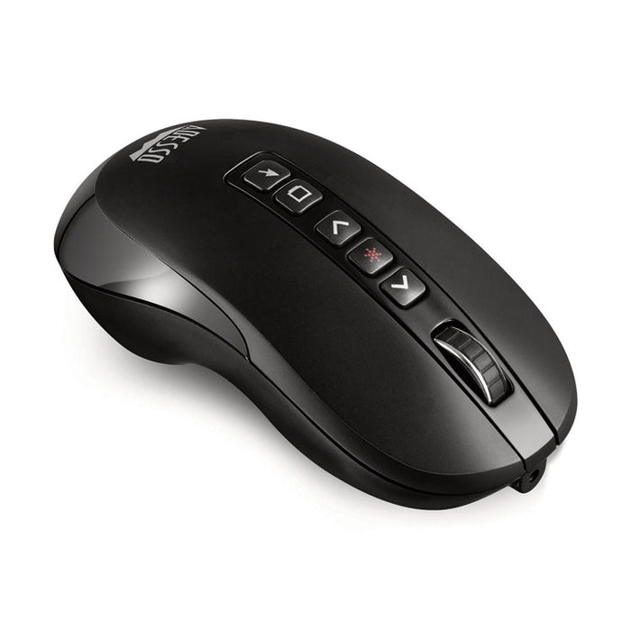 iMouse P40 Wireless Multifunctional Presenter Mouse, 2.4 GHz Frequency/100 ft Wireless Range, Left/Right, Black