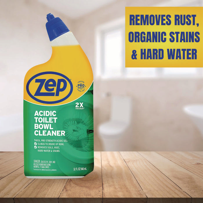Acidic Toilet Bowl Cleaner, Mint Scent, 32 oz Bottle