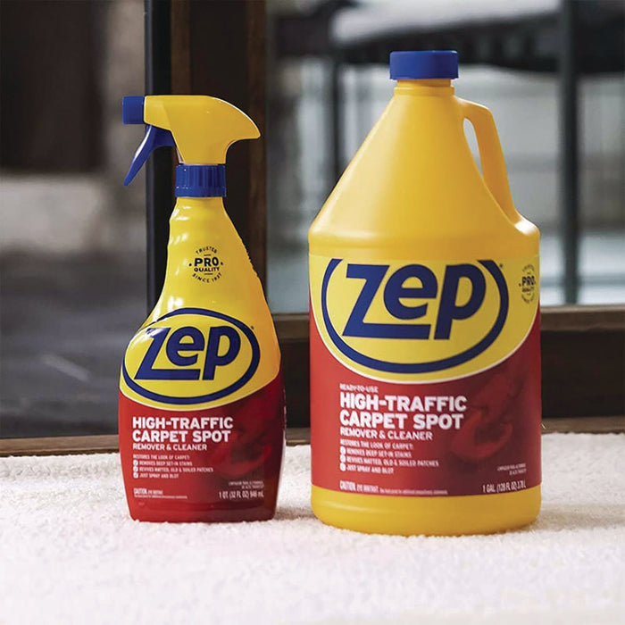 High Traffic Carpet Cleaner, Fresh Scent, 32 oz Spray Bottle, 12/Carton