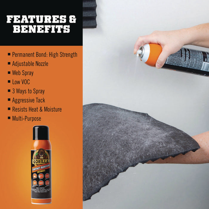 Contact Adhesive Ultimate, 12.2 oz Aerosol Spray, Dries Light Yellow
