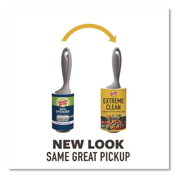 Extreme Clean Lint Roller, 100 Sheets/Roll, 2/Pack