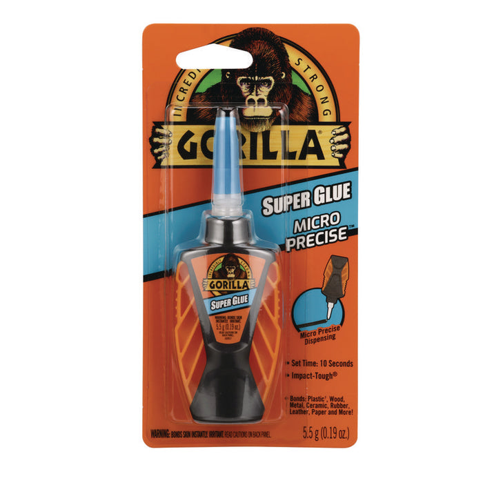 Super Glue Micro Precise, 0.18 oz, Dries Clear
