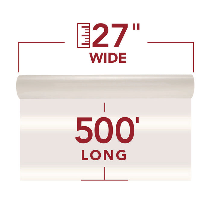 NAP-Lam I Roll Film, 1.5 mil, 27" x 500 ft, Gloss Clear, 2/Box