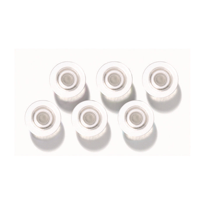 Glass Magnets, Circles, Large, 0.45" Diameter, Clear, 6/Pack