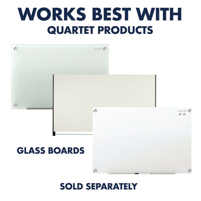Glass Magnets, Circles, Large, 0.45" Diameter, Clear, 6/Pack