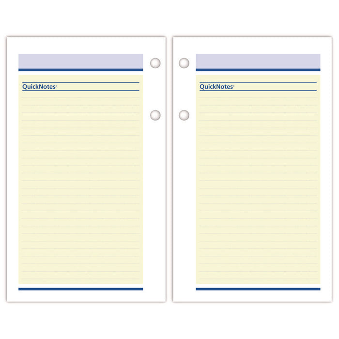 QuickNotes Desk Calendar Refill, 3.5 x 6, White/Yellow/Blue Sheets, 12-Month (Jan to Dec): 2026