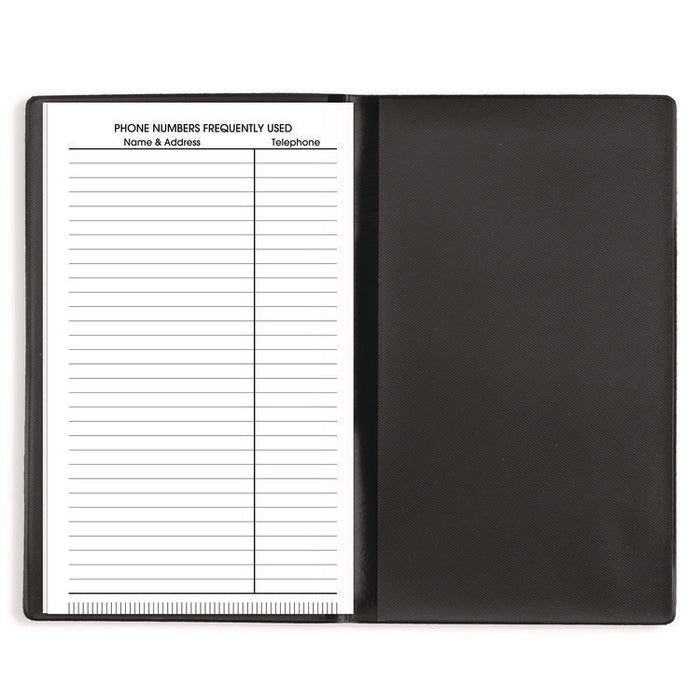 DayMinder Pocket-Sized Monthly Planner, Unruled Blocks, 6 x 3.5, Black Cover, 14-Month: Dec 2025 to Jan 2027