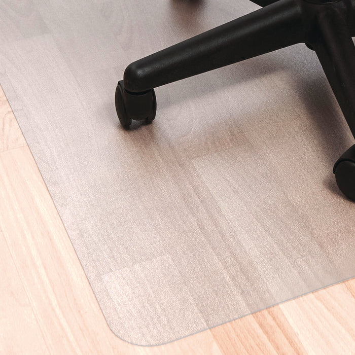 Ecotex Marlon BioPlus Rectangular Polycarbonate Chair Mat for Hard Floors, Rectangular, 45" x 53", Clear