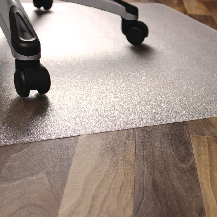 Ecotex Marlon BioPlus Rectangular Polycarbonate Chair Mat for Hard Floors, Rectangular, 45" x 53", Clear