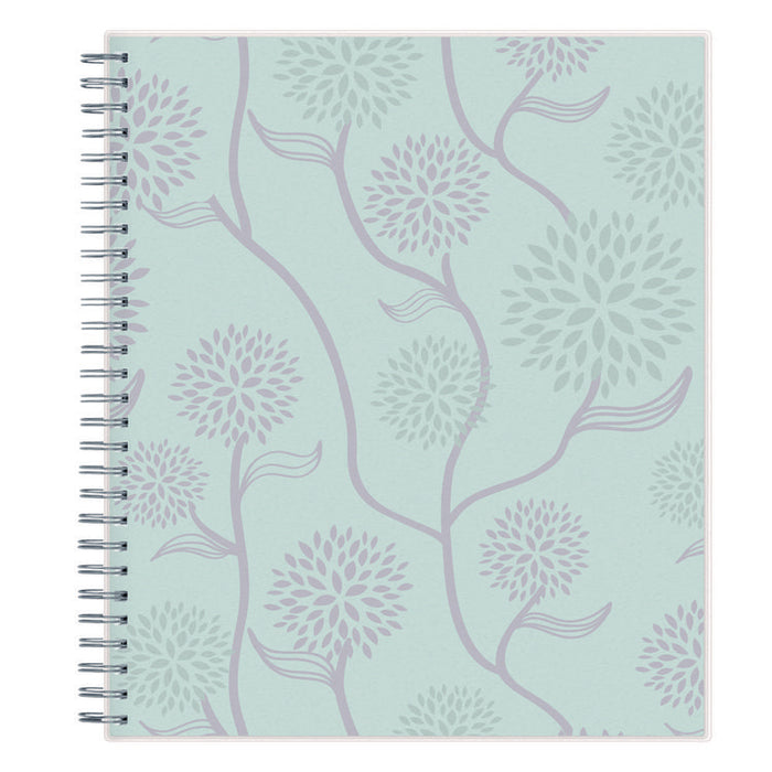 Rue Du Flore Monthly Planner, Floral Artwork, 10 x 8, Jade/Lavender Cover, 12-Month (Jan to Dec): 2026