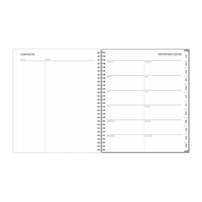 Rue Du Flore Monthly Planner, Floral Artwork, 10 x 8, Jade/Lavender Cover, 12-Month (Jan to Dec): 2026