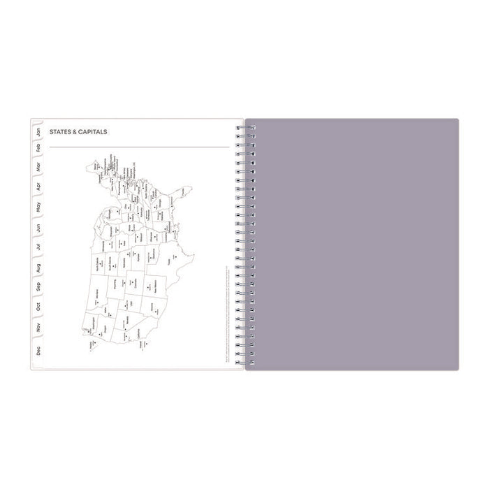 Rue Du Flore Monthly Planner, Floral Artwork, 10 x 8, Jade/Lavender Cover, 12-Month (Jan to Dec): 2026