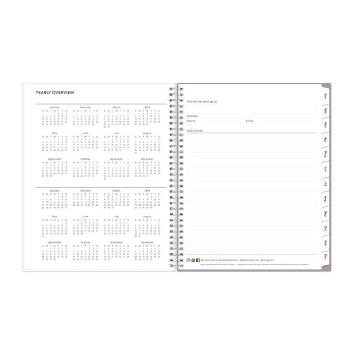 Laila Create-Your-Own Cover Weekly/Monthly Planner, Wildflower Artwork, 11 x 8.5, Purple/Blue/Pink, 12-Month (Jan-Dec): 2026