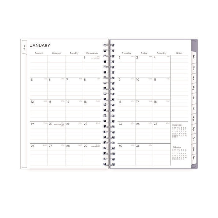 Laila Create-Your-Own Cover Weekly/Monthly Planner, Wildflower Artwork, 8 x 5, Purple/Blue/Pink, 12-Month (Jan to Dec): 2026
