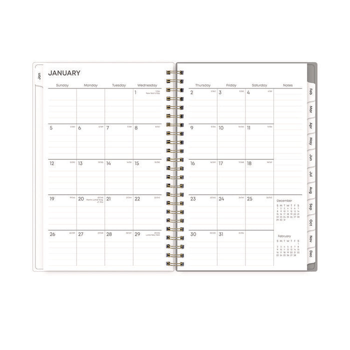 Sophie Frosted Weekly/Monthly Planner, Floral Artwork, 8 x 5, Multicolor Cover, 12-Month (Jan to Dec): 2026