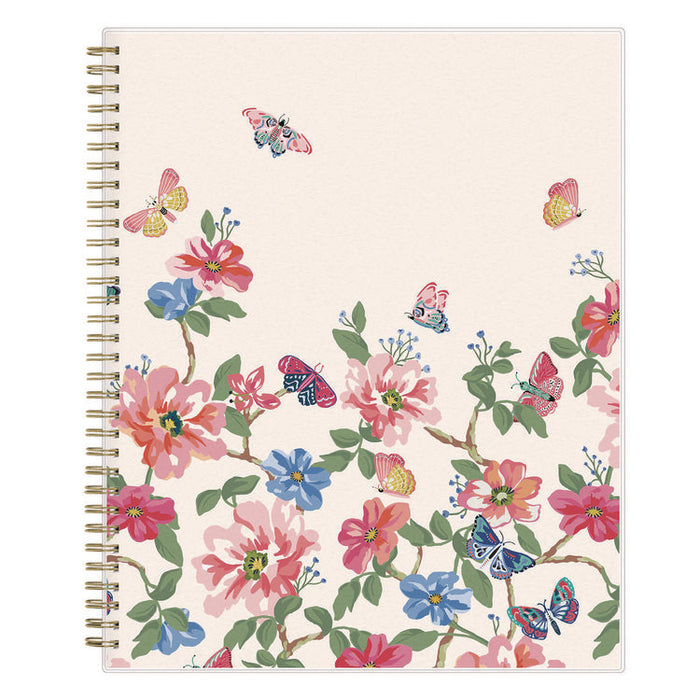 Fly By Frosted Weekly/Monthly Planner, Butterflies Artwork, 11 x 8.5, Blush/Pink Cover, 12-Month (Jan to Dec): 2026
