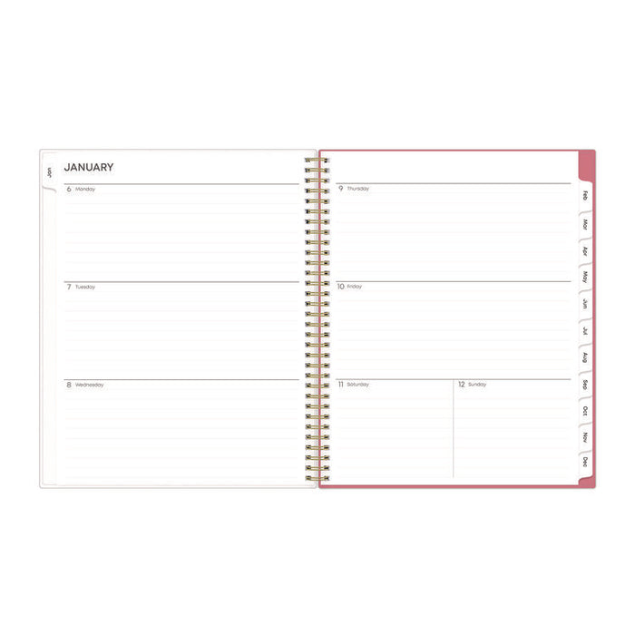 Fly By Frosted Weekly/Monthly Planner, Butterflies Artwork, 11 x 8.5, Blush/Pink Cover, 12-Month (Jan to Dec): 2026