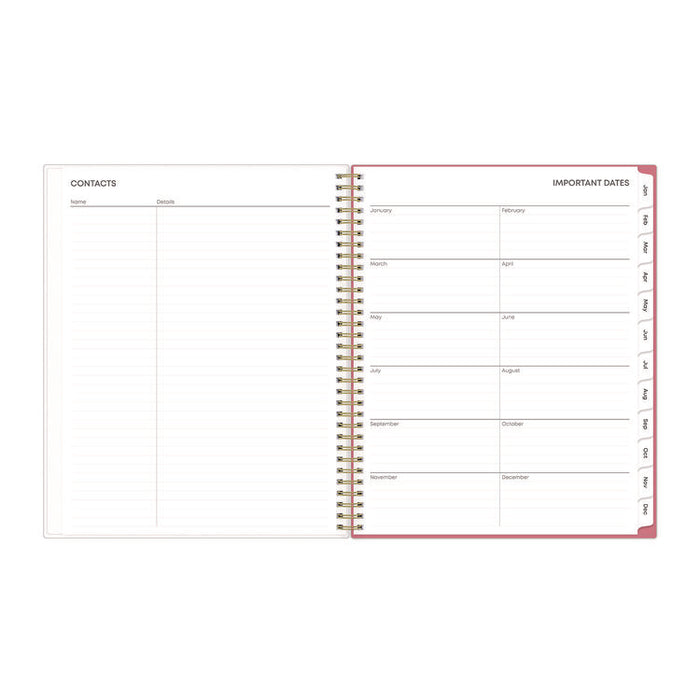 Fly By Frosted Weekly/Monthly Planner, Butterflies Artwork, 11 x 8.5, Blush/Pink Cover, 12-Month (Jan to Dec): 2026