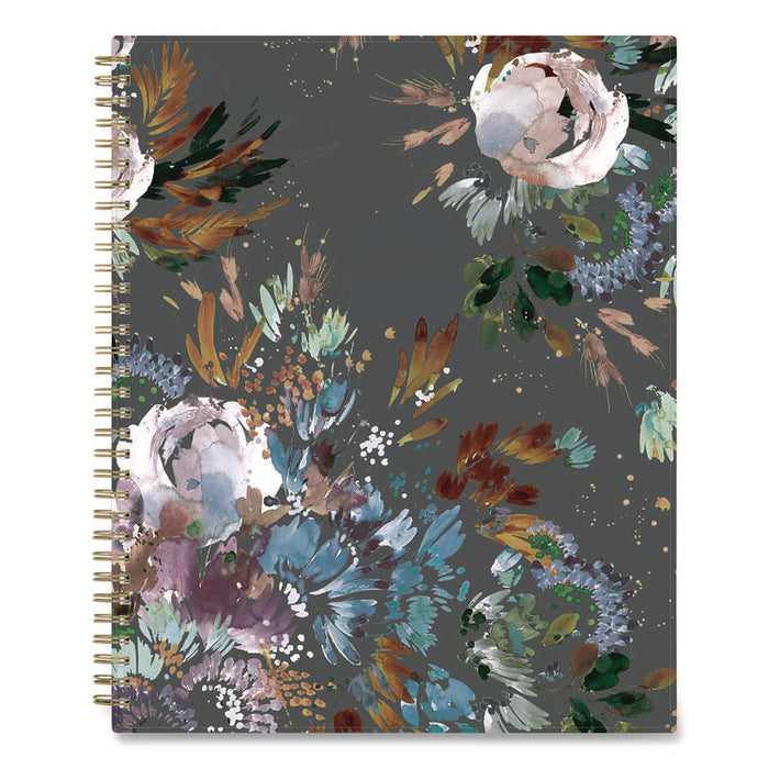 Kelly Ventura Midnight Garden Weekly/Monthly Planner, Floral Artwork, 11 x 8.5, Multicolor Cover, 12-Month (Jan to Dec): 2026