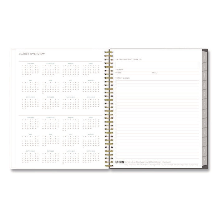 Kelly Ventura Midnight Garden Weekly/Monthly Planner, Floral Artwork, 11 x 8.5, Multicolor Cover, 12-Month (Jan to Dec): 2026