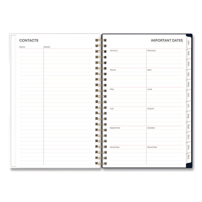 Ashlyn Weekly/Monthly Planner, Floral Artwork, 8 x 5, Navy/Multicolor Cover, 12-Month (Jan to Dec): 2026