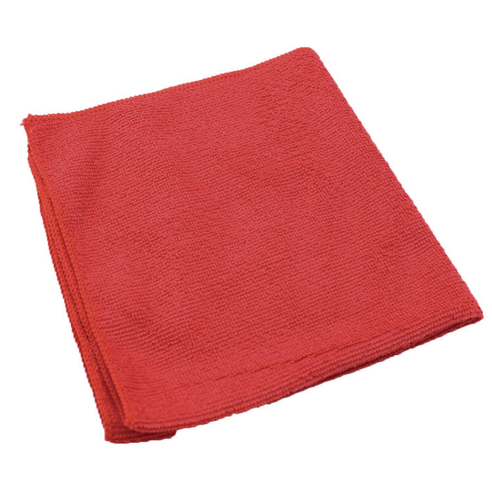 Lightweight Microfiber Cloths, 16 x 16, Red, 240/Carton
