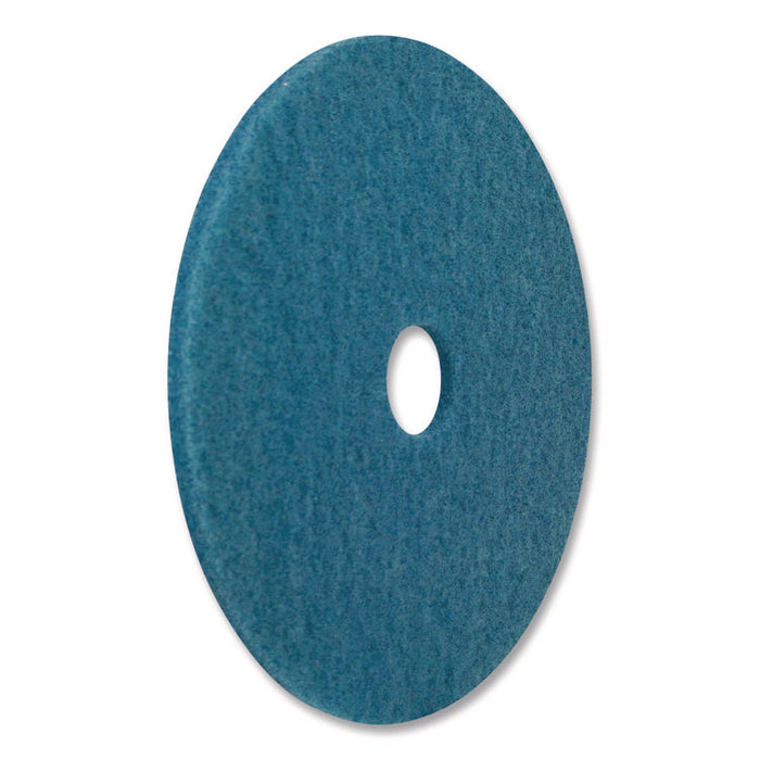 Cleaner Pad, 20" Diameter, Blue, 5/Carton