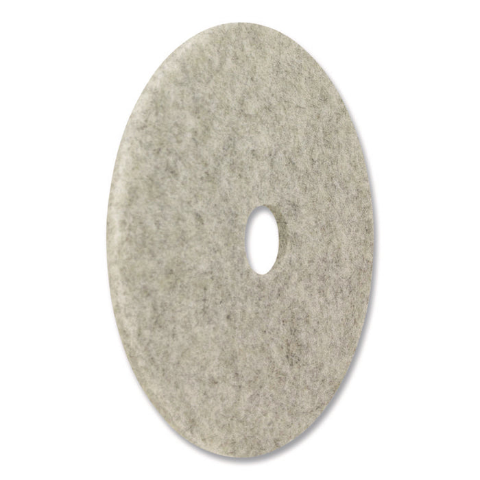 Combo Burnishing Pad, 28" Diameter, Gray, 5/Carton