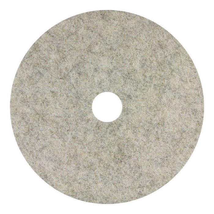 Combo Burnishing Pad, 28" Diameter, Gray, 5/Carton