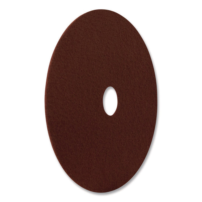 EcoPrep EPP Specialty Pad, 15" Diameter, Maroon, 10/Carton