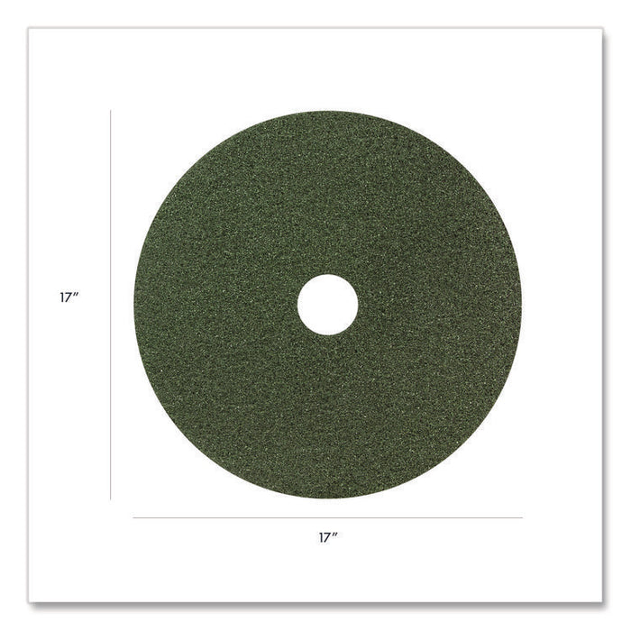 Black Diamond 3000 Grit Diamond Pad, 17" Diameter, Black and Green, 2/Carton