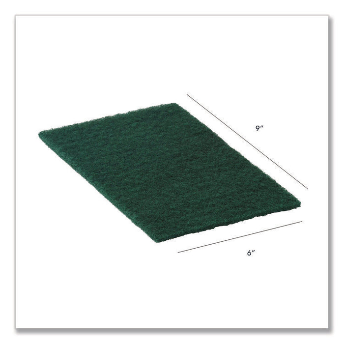 90-96 Medium Duty Hand Cleaning Pad, 6" x 9", Green, 20/Pack, 3 Packs/Carton