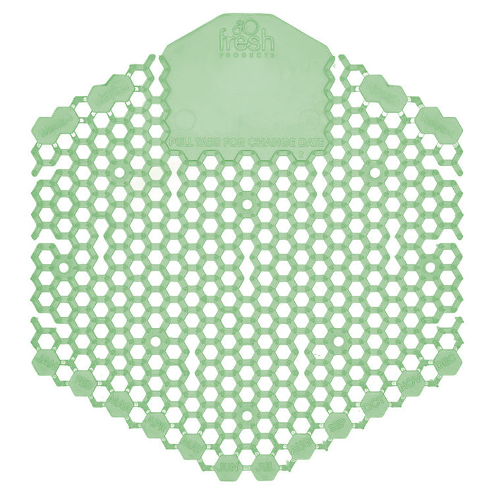 Wave 3D Urinal Deodorizer, Cucumber Melon Scent, Green, 10/Box